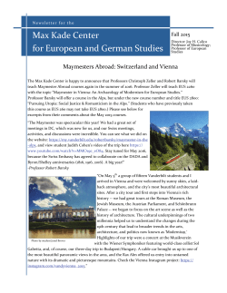 Fall 2015 Newsletter - Vanderbilt College of Arts and Science