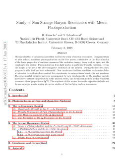 Study of Non-Strange Baryon Resonances with Meson