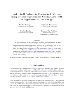 isocir: An R Package for Isotonic Inference for Circular