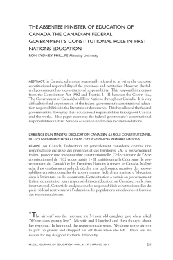 Print this article - McGill Journal of Education