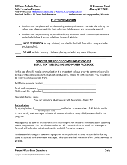 Photo Permission Slip