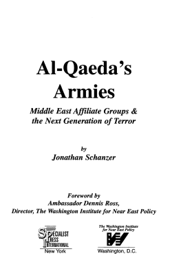 Al-Qaeda`s Armies - The Washington Institute for Near East Policy