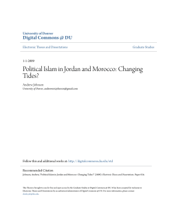Political Islam in Jordan and Morocco: Changing Tides?