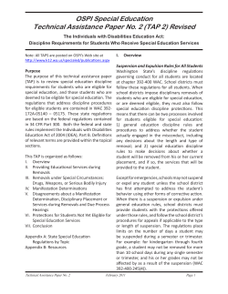 TAP 2: Discipline Requirements for Students Who Receive