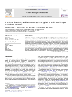 A study on font-family and font-size recognition