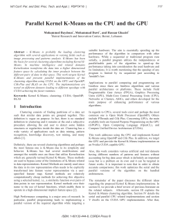 Parallel Kernel K-Means on the CPU and the GPU