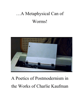 A Poetics of Postmodernism in the Works of Charlie Kaufman