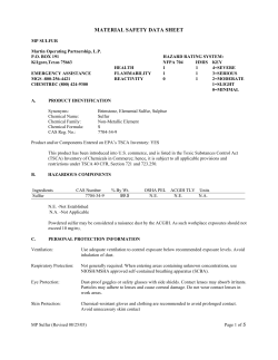 material safety data sheet - Martin Midstream Partners