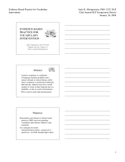 EBP for Vocab DENVER handout