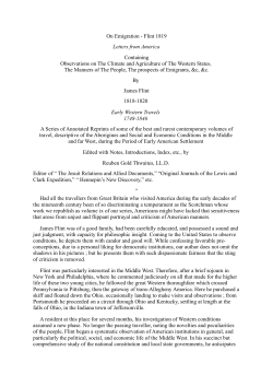 On Emigration - Flint 1819  - aughty.org