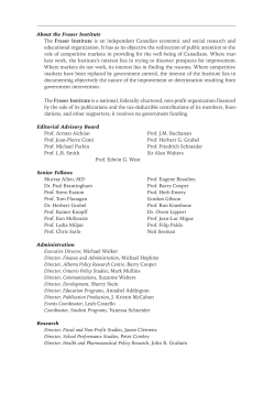 Managing Fish: Ten Case Studies from Canada`s Pacific Coast