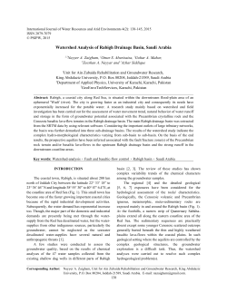 Watershed Analysis of Rabigh Drainage Basin, Saudi Arabia