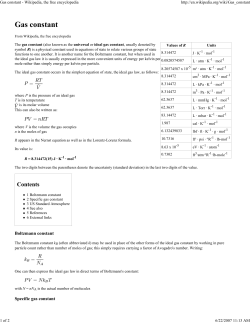 Gas constant - Wikipedia, the free encyclopedia