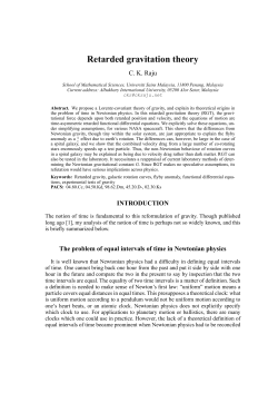 Retarded gravitation theory