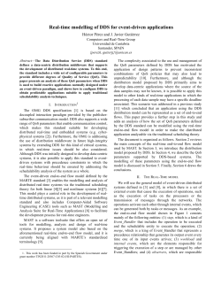 Real-time modelling of DDS for event-driven - ISTR
