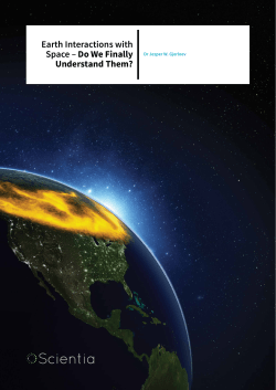 Earth Interactions with Space &ndash; Do We Finally