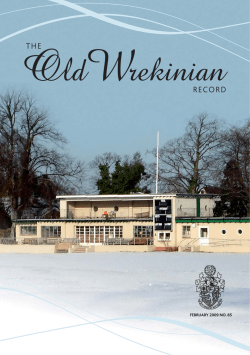 Old Wrekinian - Wrekin College