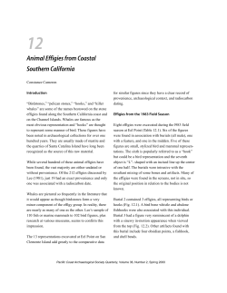 Animal Effigies from Coastal Southern California