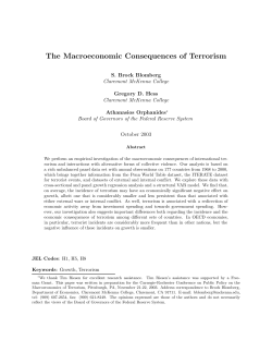 The Macroeconomic Consequences of Terrorism