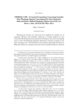 CRIMINAL LAW&mdash;A Canonical Conundrum