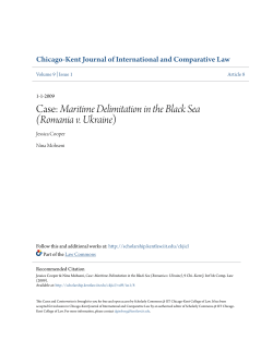Case: Maritime Delimitation in the Black Sea (Romania v. Ukraine)