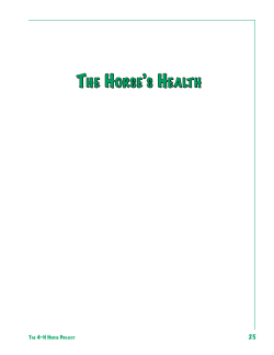 The horse s healTh - OSU Extension Catalog