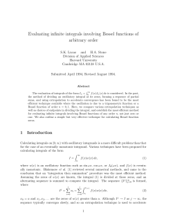 Evaluating infinite integrals involving Bessel