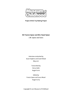 Mr Francis Spear and Mrs Hazel Spear J.W. Spear and Sons