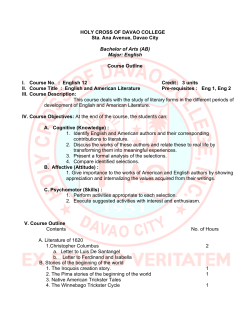 Eng 12 &ndash; English and American Literature