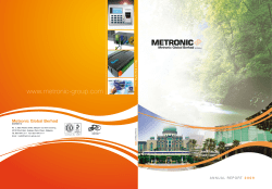 2009 - Metronic Global Berhad