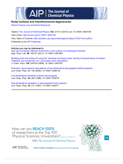 Nodal surfaces and interdimensional degeneracies