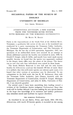 occasional papers of the museum of zoology university