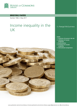 Income inequality in the UK