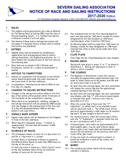 SSA Standard Sailing Instructions 2017-20