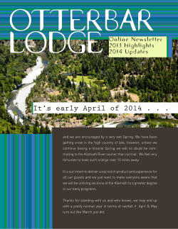 Otter Bar 2014 - Otter Bar Lodge