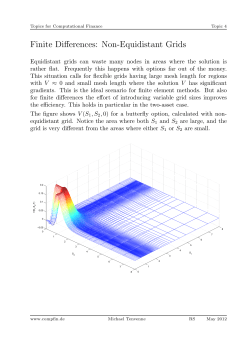 Finite Differences: Non