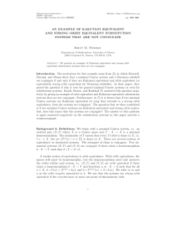 AN EXAMPLE OF KAKUTANI EQUIVALENT AND STRONG ORBIT