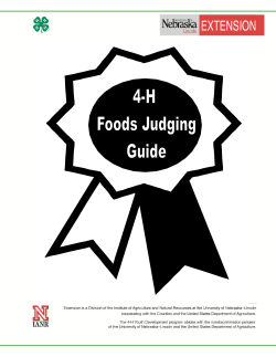 4-H Foods Judging Guide