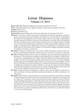 Digital Storytelling in Latin America and Spain (1976