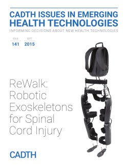 ReWalk: Robotic Exoskeletons for Spinal Cord Injury