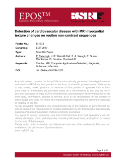 Detection of cardiovascular disease with MRI myocardial texture