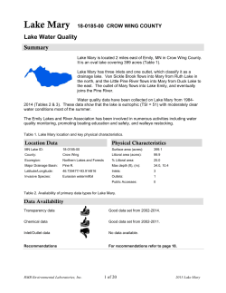 Mary Lake - Crow Wing County