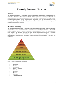 Hierarchy of Documents