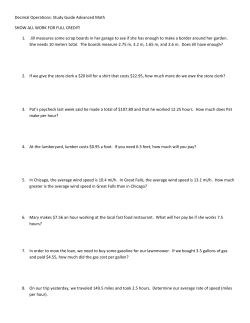 Decimal Operations: Study Guide Advanced Math