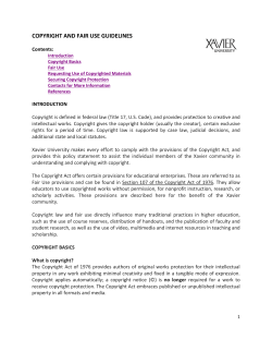 copyright and fair use guidelines