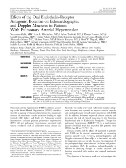Effects of the oral endothelin-receptorantagonist bosentan