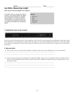 Lab Skills: Measuring Length