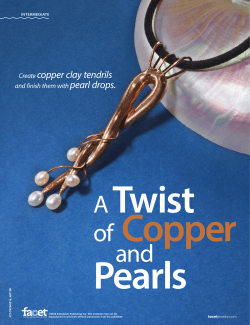 Create copper clay tendrils