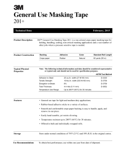 General Use Masking Tape 201+