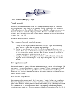 Pertussis (Whooping Cough)